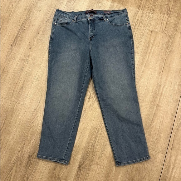 Gloria Vanderbilt Amanda Jeans Blue 18WS - short - Picture 1 of 11